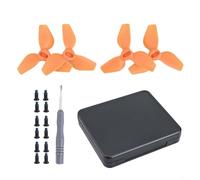 Estuche de viaje compacto para hélices y herramientas DJI Neo (naranja) | Capacidad para 4 hélices más tornillos, forro EVA que absorbe los golpes, preciso para ajuste del molde, evita daños
