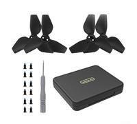Estuche de viaje compacto para hélices y herramientas DJI Neo (negro) | Capacidad para 4 hélices más tornillos, forro EVA que absorbe los golpes, preciso para ajuste del molde, evita daños