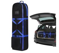 Estuche de viaje de golf, protector de conductor con ruedas, organizador de golf portátil plegable para práctica de campo de golf, al aire libre, playa, viajes en avión