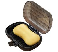 - Estuche de viaje, estuche portátil, soporte para jabón a prueba de fugas para viajes - Soporte fácil de limpiar con diseño de mosquetón y tapa, jabonera portátil con capa de goteo para viajes y