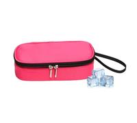 Estuche de viaje más fresco - Estuche de almacenamiento de medicamentos con aislamiento impermeable de tela de nailon de 21x11x6,5 cm | Ińsulated Coóler Bag con diseño a prueba de fugas Vida Diaria, V