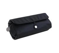 Estuche de viaje para brochas de maquillaje, impermeable para cosméticos, estuche portátil para brochas de cosméticos, para vacaciones, hogar, escuela, dormitorio, estudio, reunión social, Black