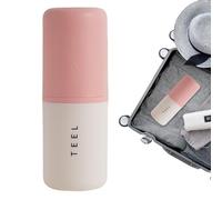 Estuche de viaje para cepillo de dientes, taza portátil para pasta de dientes, recipiente de viaje para camping, escuela, viajes de negocios, soporte para pasta de dientes