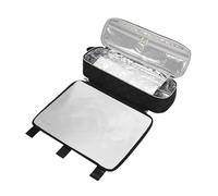 Estuche De Viaje Para Estilistas: Bôlsa De Almacenamiento De Herramientas Portátil, Organizador 2 En 1 Con Tapete Resistente Al Calor, Portaherramientas Compacto Para El Cabello | Adecuado Para Planch