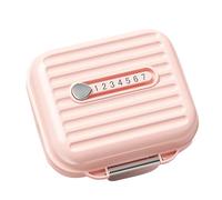 Estuche de viaje para pastillas, organizador de medicamentos pequeño | Organizador de pastillas de viaje con recordatorio para bolso, pastillero diario, organizador portátil de medicamentos