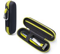 Estuche de Viaje para Philips OneBlade 360/Pro/Intimate Series - Estuche rígido EVA para afeitadora eléctrica, Recortadora de Barba y afeitadora Corporal con Organizador de Accesorios, Negro y Verde
