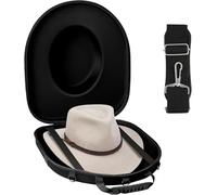 Estuche De Viaje para Sombrero, Estuche PortáTil para Sombrero, Estuches para Sombreros Fedora con Carcasa Exterior RíGida, Caja De Almacenamiento para Sombreros De Vaquero para Viajes(B)