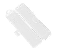 Estuche de viaje para utensilios, caja portátil para brochas de maquillaje, organizador de almacenamiento de cubiertos transparente para cuchara, tenedor, estuche contenedor de paja de viaje