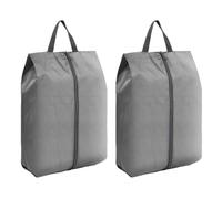 Estuche de viaje para zapatos con cremallera reforzada, bolsa de tela unisex, solución de almacenamiento adecuada para accesorios de camping, Gray