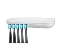 Estuche de viaje portátil for cepillos dientes, compatible con cabezales cepillo Seago SG-507(WhiteBox 5BlackHead)