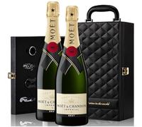 Estuche de Vino Elegante para REGALO con dos botellas de Vino y Set de 4 Accesorios (Otras, Moet Chandon)