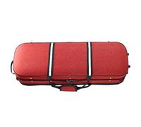 estuche de violín Estuche Para Violín 4/4-1/4 Doble Hombro Bolso Ligero Para Violín Resistente A La Presión(Red,1/4)