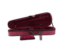 estuche de violín Estuche Para Violín 4/4-1/4 Tela Oxford Resistente A La Compresión Correa De Hombro Ligera Estuche Para Violín Rojo(1/2)