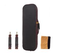 estuche de violín Estuche Para Violín 4/4-1/8 Accesorios Cuadrados Plateados, Tambor De Doble Cara Resistencia A La Compresión Interior Beige/café(Coff interior,4/4)