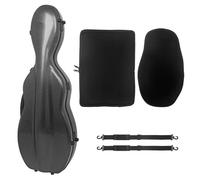 estuche de violín Estuche Para Violín 4/4 Estuche Compuesto Para Violín Con Bolsa De Almacenamiento Ligera Con Doble Correa Para El Hombro(Black)