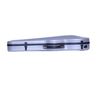 estuche de violín Estuche Para Violín De Fibra De Carbono PC Compuesto Ultraligero Correa Para El Hombro Resistente Al Agua, Adecuado Para Violinistas 4/4-1/4(Silver A,3/4)