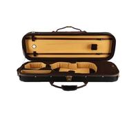 estuche de violín Estuche Para Violín Rectangular 4/4-1/4 Tela Oxford Ligera Resistente A La Compresión Con Higrómetro Correa De Hombro Ajustable(4/4)