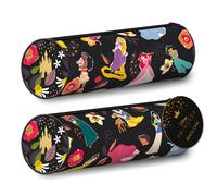 Estuche delgado de disney princess (diseño floral oscuro) bonito estu