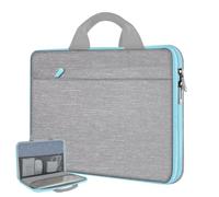 Estuche Delgado para Computadora Portátil de 13-14, Maletín con un Estuche Pequeño para MacBook Pro14", M3/M2/M1 2024-2021, Todos los modelos de MacBook Air/Pro 13,3", XPS 13/14,Azul grisáceo claro