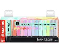 STABILO Boss Original Pastel marcador 15 pieza(s) Punta de cincel Multicolor
