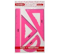 Estuche dibujo reglas flexibles surtido de 3 colores de Clasicos Papeleria