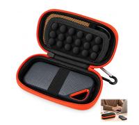 Estuche Disco Duro Externo para SSD Externo SanDisk Extreme y Extreme Pro, Estuche SSD Portátil, Caja Protectora de Viaje Antigolpes y Antipolvo con Bolsillo de Malla y Correa, Naranja y Negro