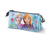 Disney Frozen 2 Heart-Triple - Estuche para lápices, Azul, 23 x 11 cm