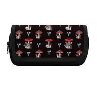 Estuche divertido para lápices con diseño de diferentes hongos, organizador de maquillaje de viaje, bolsa de almacenamiento para hombres y mujeres, Estilo:, Talla única, MHXYZHW