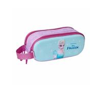 Safta Frozen 3D - Portatodo Doble 3D, Estuche Infantil, Estuche Niño, Ideal para Niños en Edad Escolar, Cómodo y Versátil, Calidad y Resistencia, 21x6x8 cm