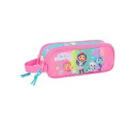 Estuche Doble GABBY'S DOLLHOUSE Confetti (21 x 8 x 6 cm)