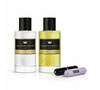 Estuche Duo Parfum Prestige Musc Blanc Royale & Caramielo Royale, 50 ml x2, con 2 vaporizadores de viaje recargables