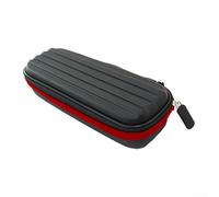 Estuche duro de EVA para dardos con 6 ranuras, portátil para organizador de bolsas de dardos de acero/punta suave, vuelos y ejes, bolsa de transporte de viaje con asa, azul (rojo)