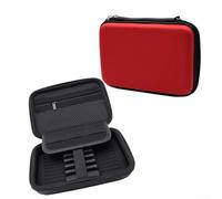 Estuche duro para dardos de EVA para punta de acero y dardos de punta suave, organizador con bolsillos de malla para soporte de ejes de vuelo, caja de transporte portátil de viaje