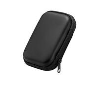 Estuche duro para Miyoo Mini Plus R36S R35S RGB20SXU10 Consola de juegos retro de mano Estuche duro portátil de viaje con bolsillos de malla (Plata)