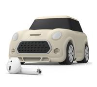 Estuche elago Mini para AirPods de coche con llavero, compatible con AirPods 1 y AirPods 2 [Faros delanteros y traseros que brillan en la oscurid
