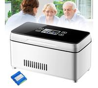 Estuche enfriador de insulina, caja enfriadora portátil para diabéticos con pantalla LED que mantiene la temperatura a 2~8 ℃, caja enfriadora para automóvil para uso doméstico y al aire libre