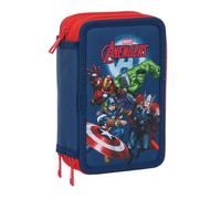 Estuche Escolar AVENGERS, Triple 37 Piezas