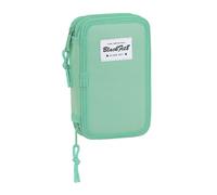 Blackfit8 Estuche Escolar con 28 Útiles Incluidos Turquesa, 125x40x195mm