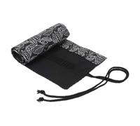 Estuche escolar con diseño de hojas hermosas para estuche, rodillo de 12/24/36/48/72 agujeros, estuche de lona portátil, oficina, papelería, maquillaje, suministros escolares, estudiantes de