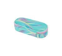 Estuche Escolar Estuche de Cosméticos Herlitz Minty Love - Solapa de un Solo Compartimiento, Organizador, Sin Equipamiento, Menta Pastel (21,5 x 9 x 6 cm)