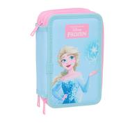 Safta Estuche escolar FROZEN con 37 útiles, niños 5–14 años, 12.5x5.5x19.5 cm