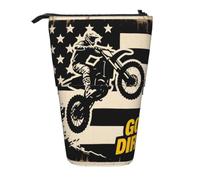 Estuche Escolar Got Dirt Dirt-Bike Motocross Telescópico Estuche Lapices | luz Estuche Escolar Vertical multiusos Pencil Case Para oficina Estudiante