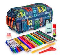 Estuche escolar Grafoplás Colepack Design Triple con material escolar incluido