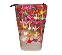 Estuche Escolar Impresión De Grullas De Papel De Origami Útiles Escolares Telescópico Estuches Escolares Papelería De Oficina Pencil Case Para Oficina Niños Niñas