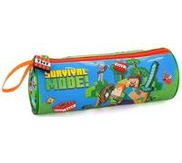Estuche Escolar Infantil Tipo Tubo para Minecraft Fan - 21x8 cm - Ideal para Primaria (2º a 6º) - 7 a 11 años - Cremallera - Poliéster Resistente - Regalo para Niños - Clondo