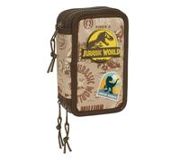 SAFTA Triple Filled Jurassic World Pencil Case 36 Pieces One Size