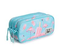 Estuche escolar Karactermania Oh My Pop! Ice Flamingo Triple Portatodo Turquesa