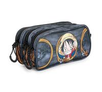 Estuche Escolar Karactermania One Piece Ropes Triple Portatodo Gris