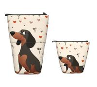 Estuche Escolar Mis Perros Salchichas Estuches Portalapices Multifuncional Estuche De Lápices De Pie Resistente Útiles Escolares Para Estudiante, Regalos, Niños