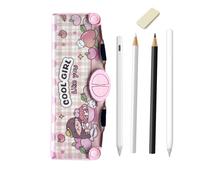 Estuche escolar para papelería, estuche de papelería, estuche para lápices de colores y bolígrafos, B, riferimento alla descrizione, Consulte la descripción